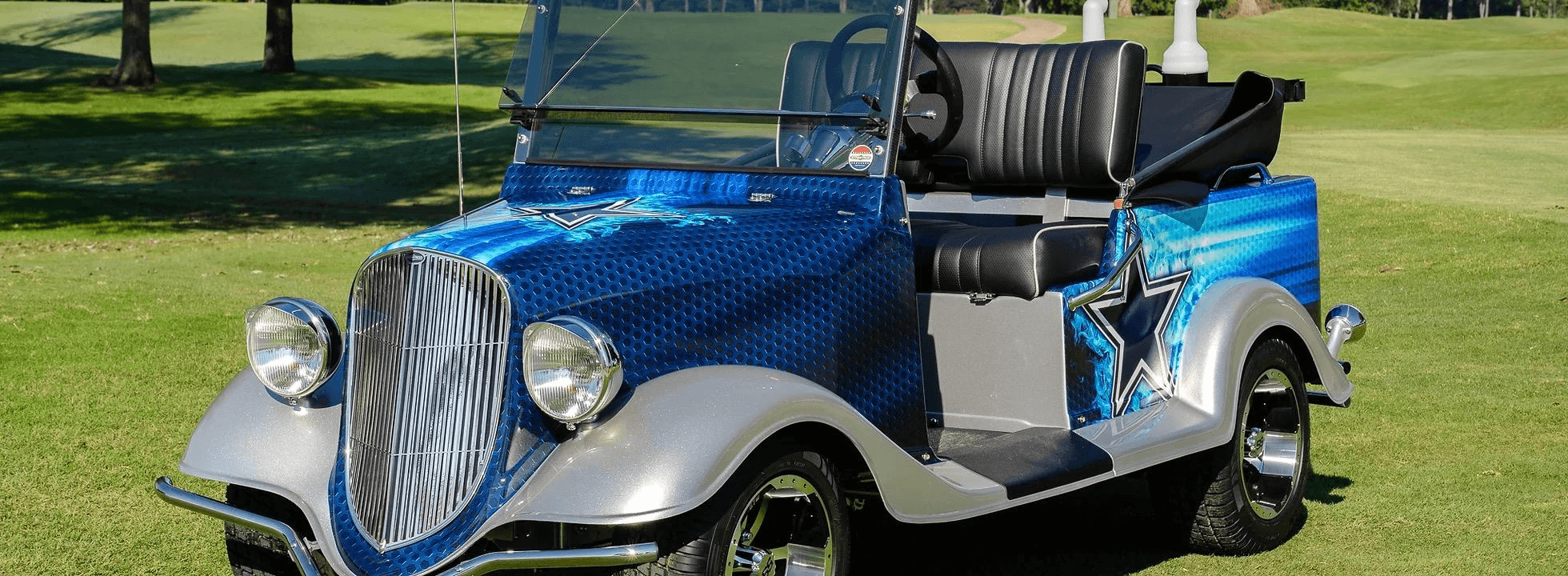 Cowboys Themed Golf Car